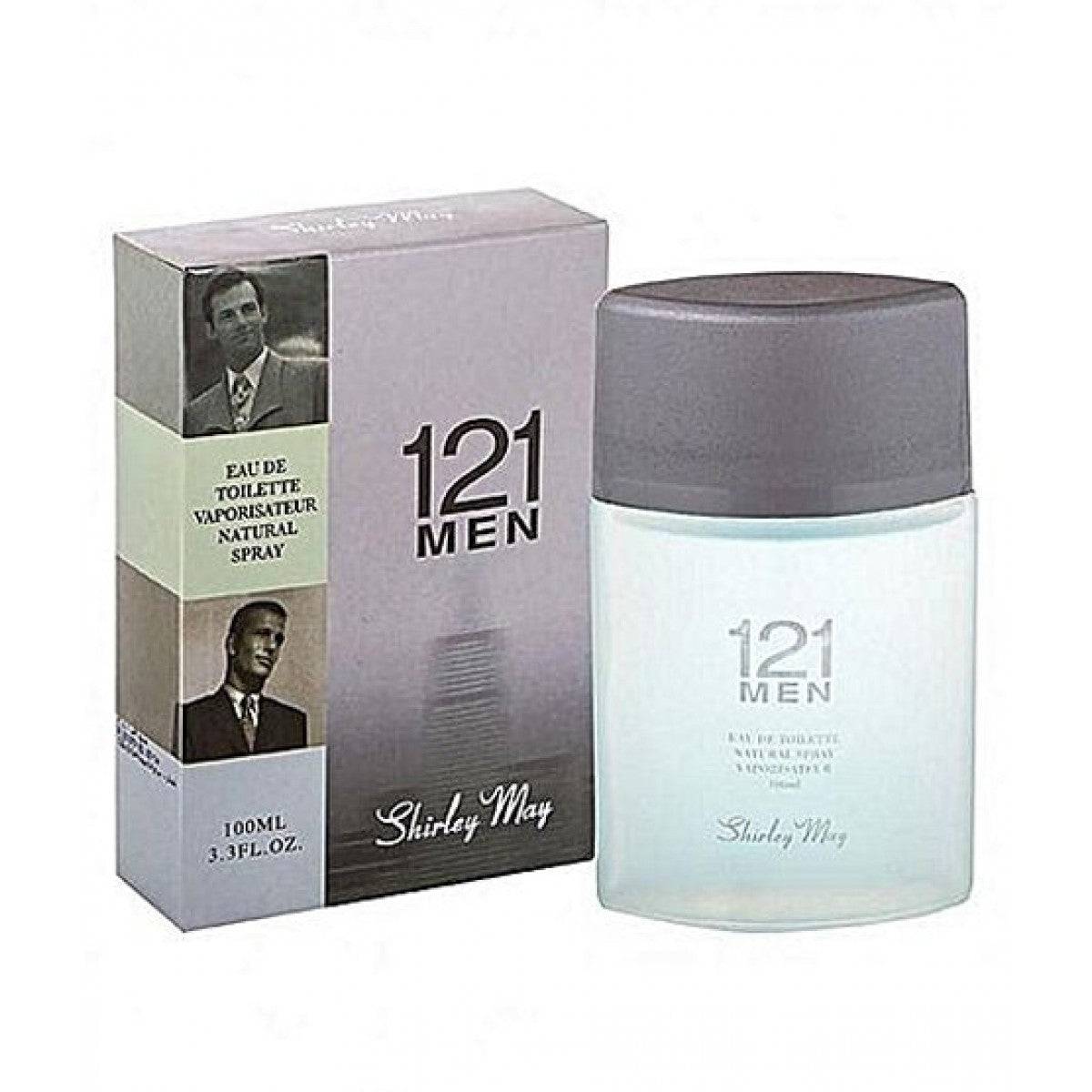 121 Men for Men EDT - 100 ml (3.4 oz) by Shirley May (Bottle with Velvet pouch)