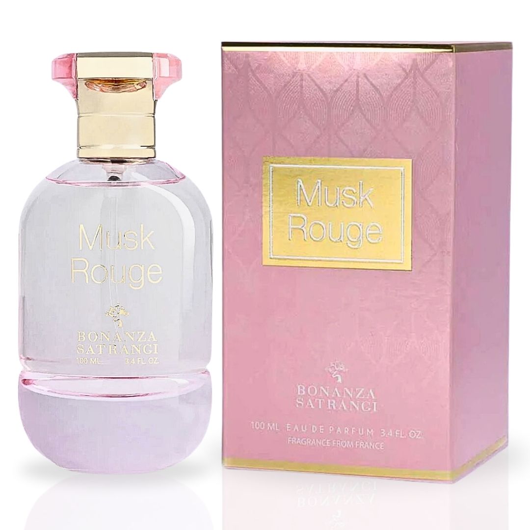 Musk Rouge EDP Spray 100ML (3.4 OZ) by Bonanza Satrangi | Long Lasting, Bold, Dynamic, Unforgettable, Luxurious Fragrances. - Intense Oud