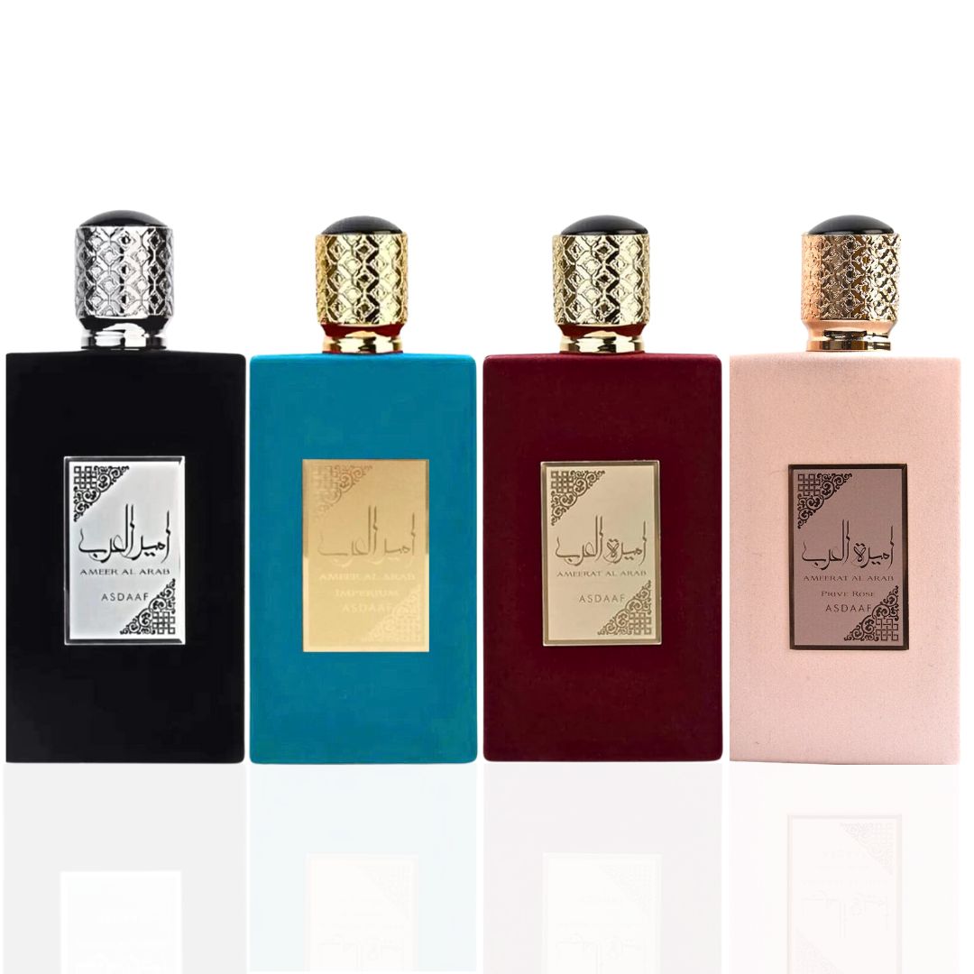 Ameer Al Arab, Ameer Al Imperium, Ameerat Al Arab, Ameerat Al Arab Prive Rose - EDP Sprays 100ML (3.4 OZ) by Asdaaf | Long Lasting & Luxurious Scents. (ICONIC COLLECTION) - Intense Oud
