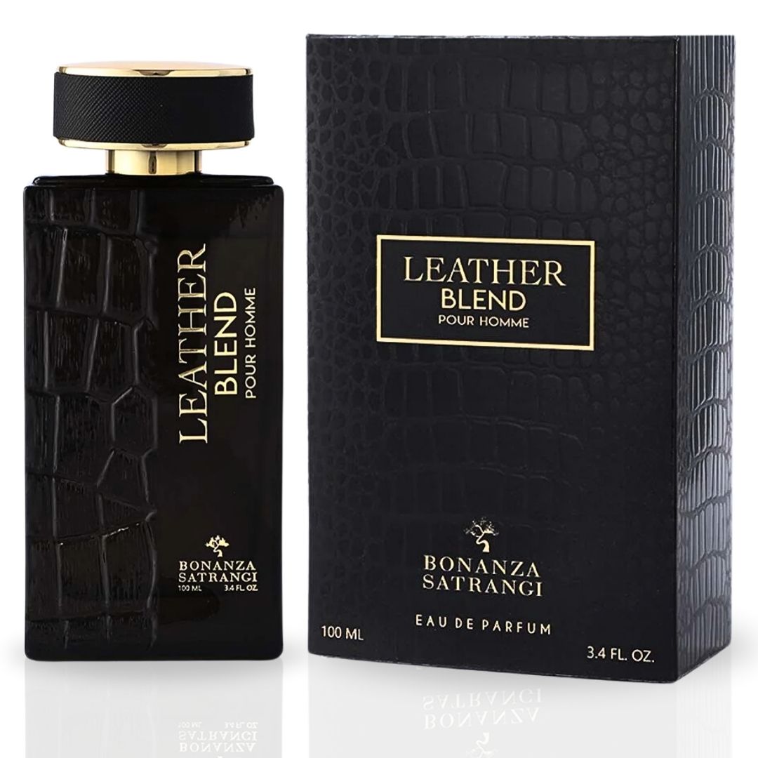 Leather Blend Pour Homme EDP Spray 100ML (3.4 OZ) by Bonanza Satrangi | Long Lasting, Exotic, Bold, Spicy, Luxurious Fragrances. - Intense Oud