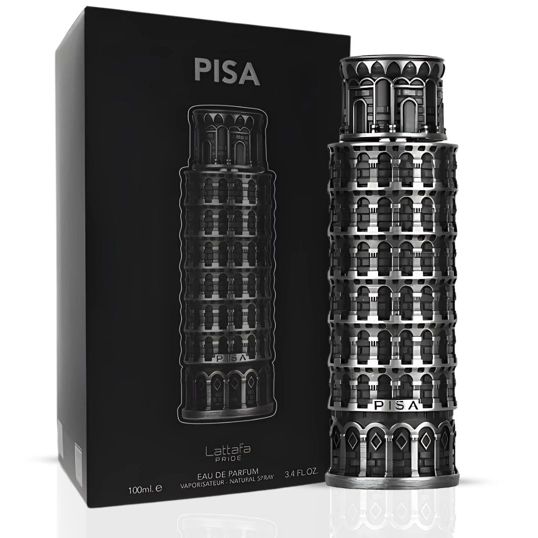 Pisa Eau de Parfum Spray 100ml (3.4 oz) by Lattafa | Intense Oud