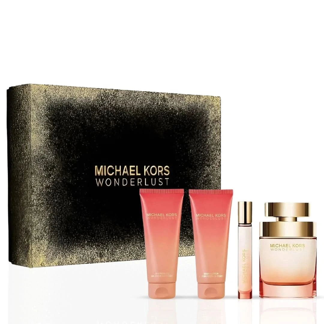 Wonderlust 4Pc Gift Set (3.4oz EDP Spray, 3.4oz Body Lotion, 3.4oz Sho