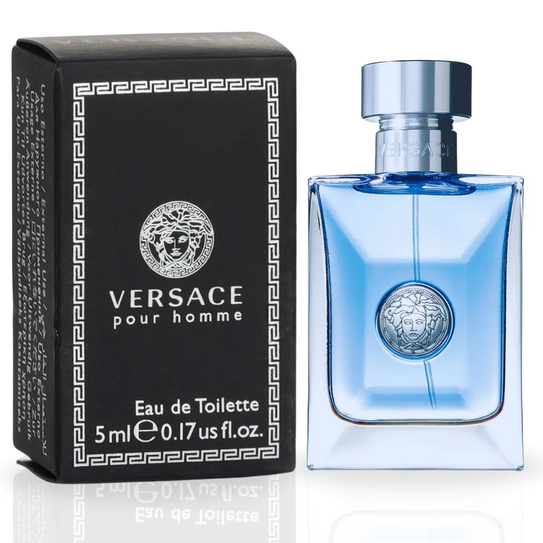 Versace Pour Homme Cologne EDT 5ML (0.17 OZ) by Versace | Long Lasting & Luxurious, Fragrance Miniatures. - Intense Oud