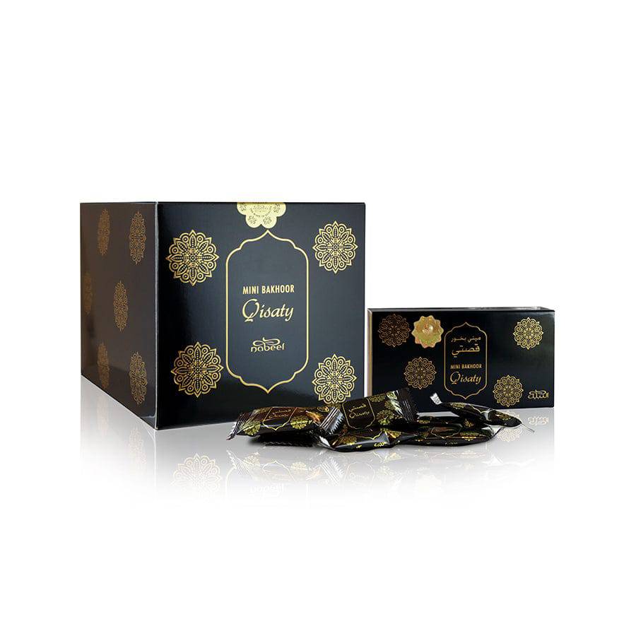 Qisaty Mini Bakhoor - 3GMS x 12 pieces by Nabeel - Intense oud