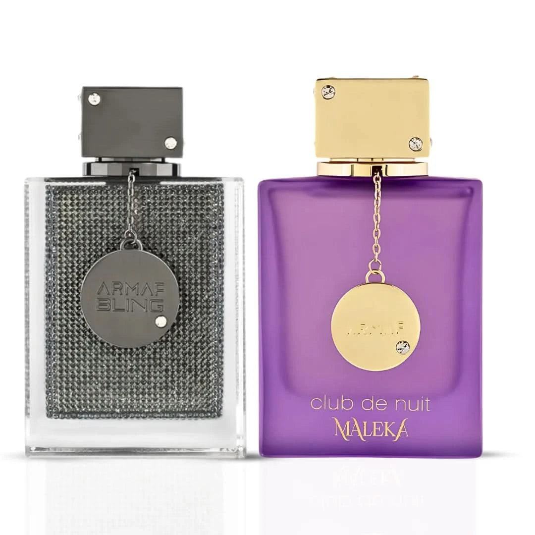 Club de Nuit Bling 75ml (2.5 oz) & Club De Nuit Maleka 105ml (3.6 oz)