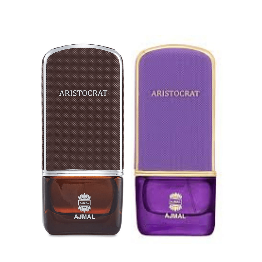 Aristocrat EDP 75ml (2.5Oz) - Eau de Parfum Couple Set by Ajmal - Intense Oud