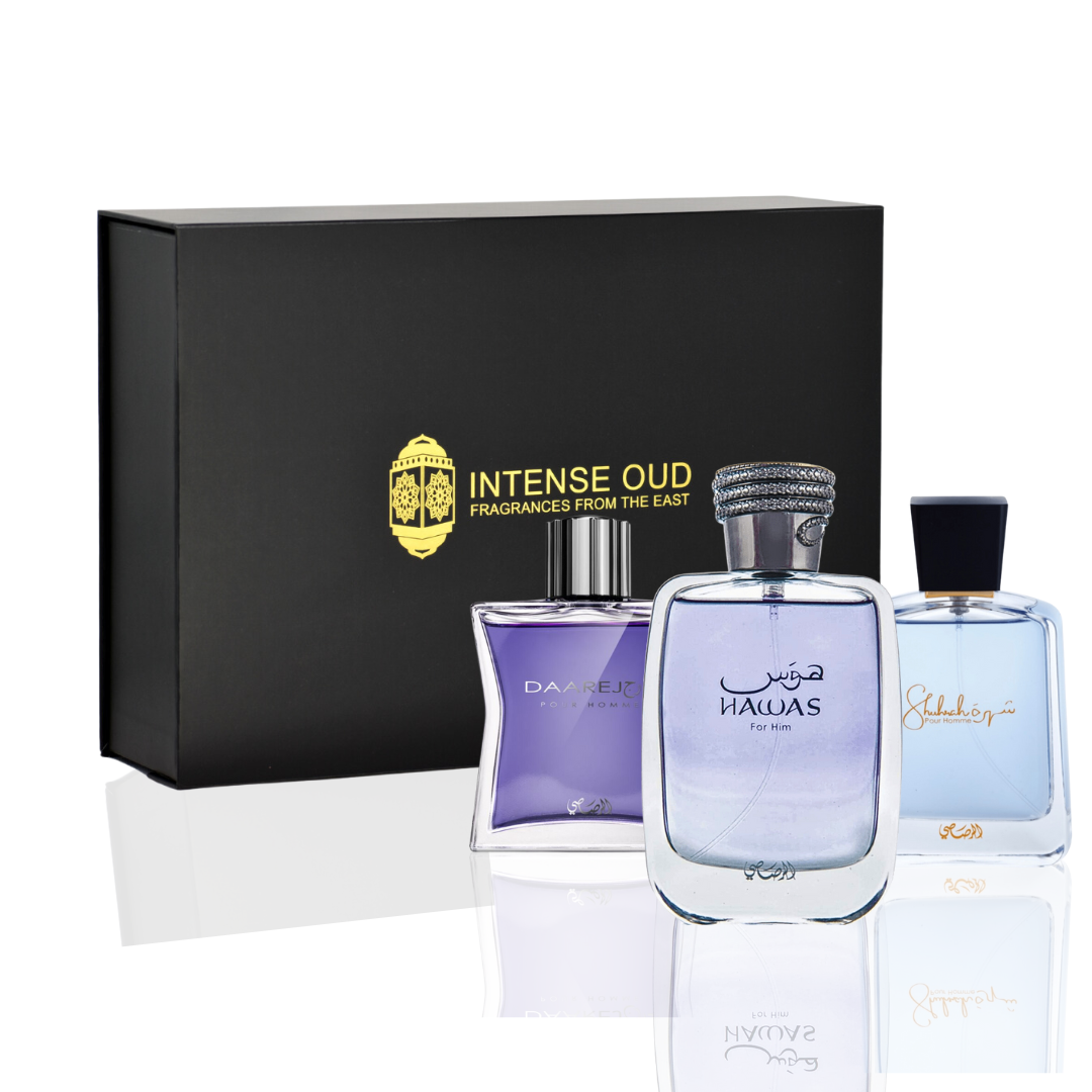 Men Collection Hawas 100ml Dareej 100ml Shuhrah 90ml With