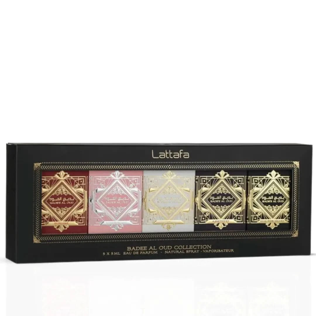 Bade'e Al Oud Eau De Parfum Gift Set Mini Collection (5 x 5ml) by Latt