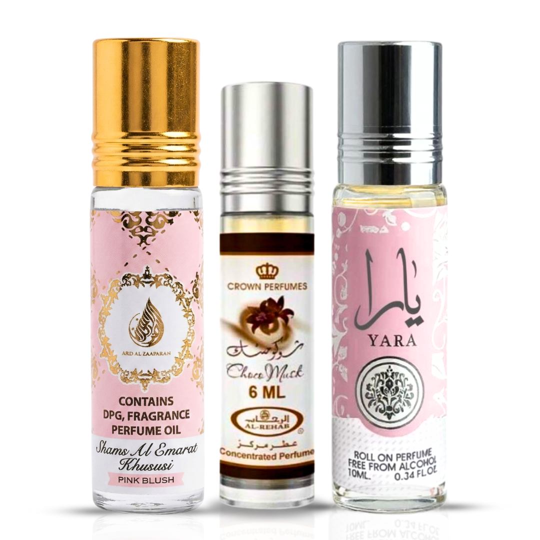 Pink Blush & Yara Roll-On Perfume Oil 10ml (0.34 oz) By Ard Al Zaafara