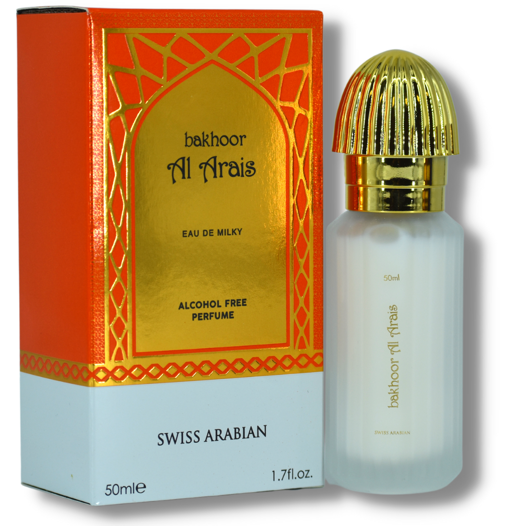 Bakhoor Al Arais Eau De Milky Spray 50 ML oz) by Swiss