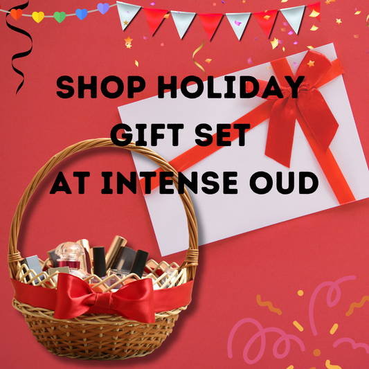 shop holiday gift set at Intense Oud