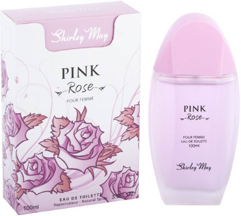 Pink Rose for Women EDT- 100 ML by Shirley May (WITH POUCH) - Intense oud