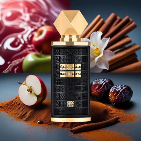 Mashrabya Eau de Parfum Spray 100ml (3.4 oz) by Lattafa (Velvet Pouch)
