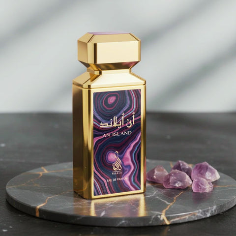 AUCTION An Island Eau de Parfum Spray 100ML (3.4 oz) By RISALA (Velvet Pouch)