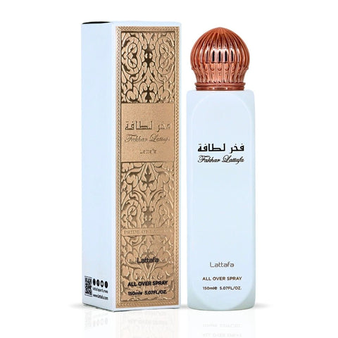 Fakhar Women All Over Spray 150ml (5.07 oz) by Lattafa | A Scent That Blooms Fearlessly - Intense Oud