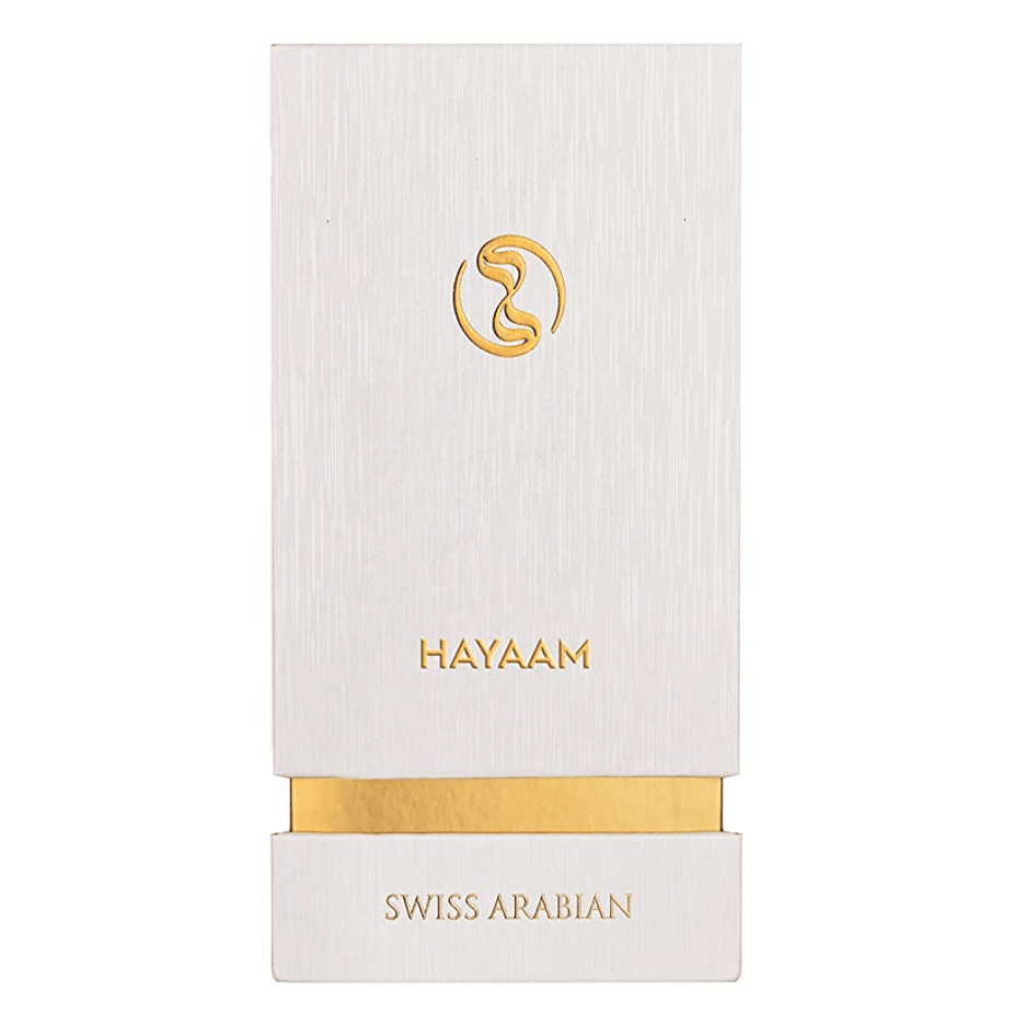 Swiss Arabian Hayaam Waaw Series EDP Eau De Parfum 50ML bottle with elegant packaging and floral fragrance design.