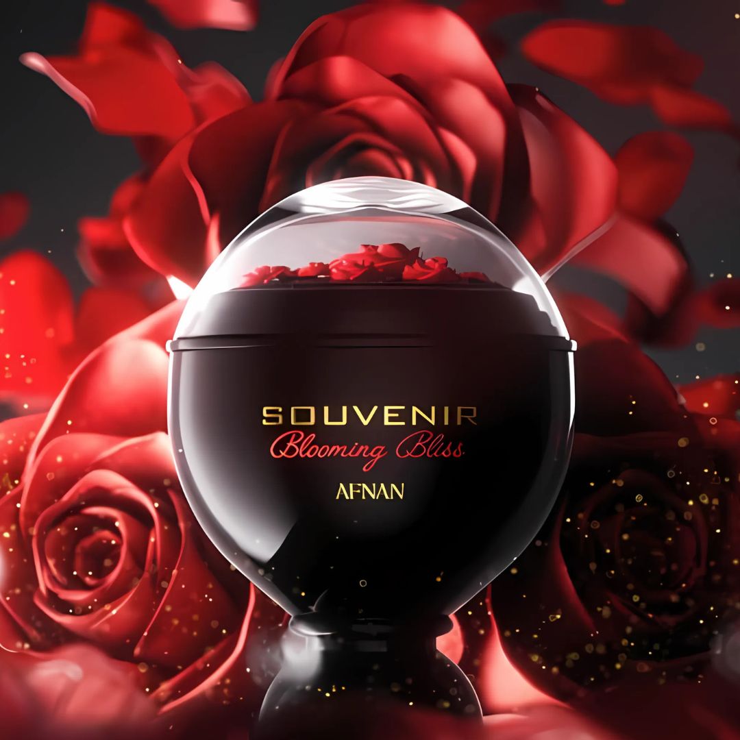 Souvenir Blooming Bliss Eau De Parfum Spray 100ML (3.4 OZ) By Afnan | A Sweet Blend Of Vanilla, Coconut & Caramel, Offering A Gourmand Escape With A Creamy Finish. - Intense Oud