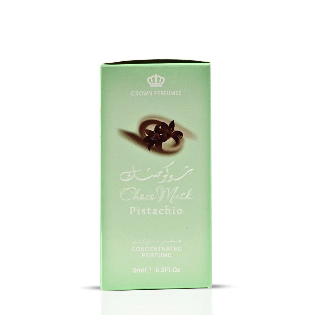 Choco Musk Pistachio Perfume Oil CPO 6ML (0.2 OZ) by Al Rehab | A Nutty Temptation Too Good to Resist (Pack of 3) - Intense Oud