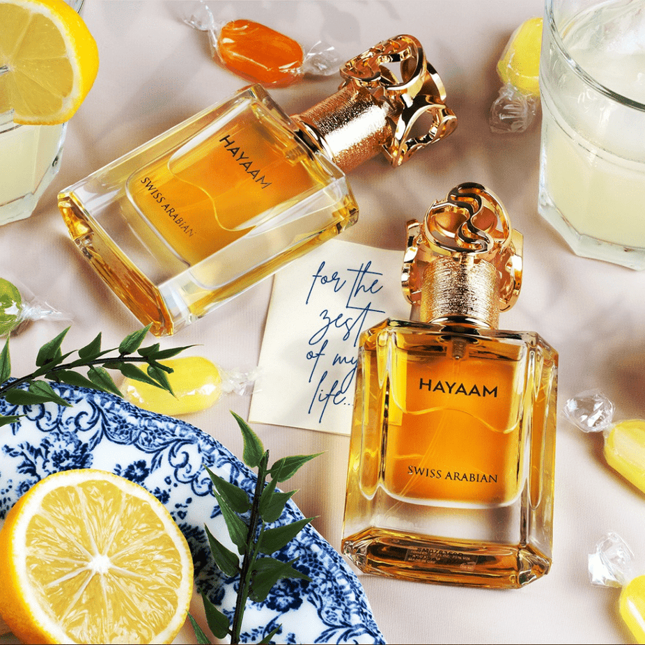 Swiss Arabian Hayaam Waaw Series EDP 50ml perfume bottle with elegant packaging and floral fragrance design.