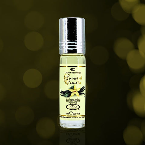 Spanish Vanilla Perfume Oil CPO 6ML (0.2 OZ) By Al Rehab | A Luxurious Soft, Sweet Vanilla Fragrance. - Intense Oud