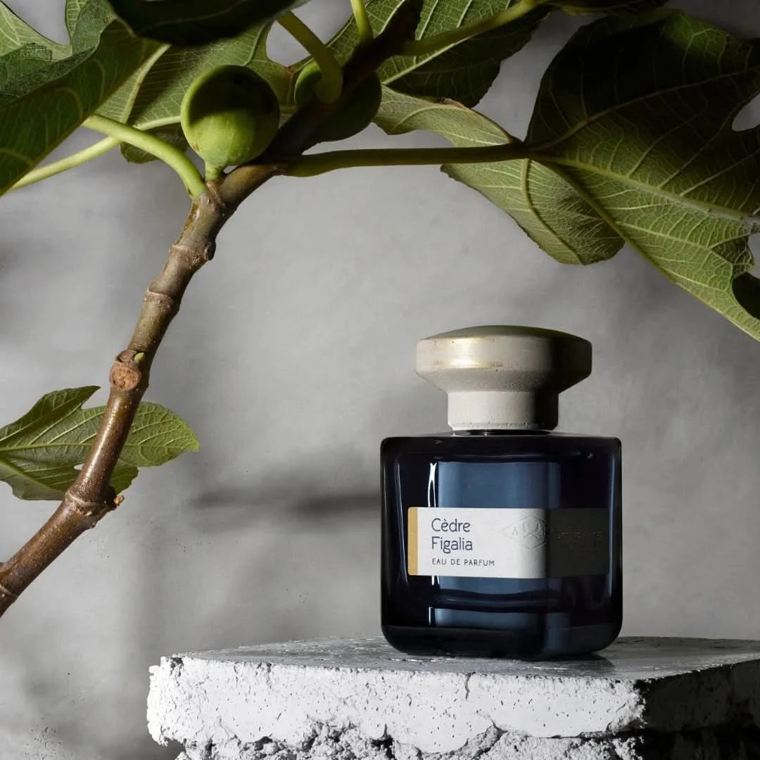 Cèdre Figalia Eau de Parfum Spray by Atelier Materi, 100ml, featuring a sleek bottle with elegant fragrance design.