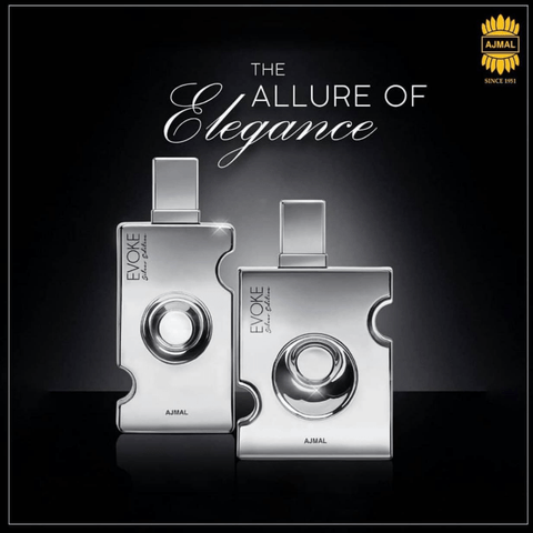 Evoke Silver Edition for Men EDP - 90 ML (3.0 oz) By Ajmal - Intense oud