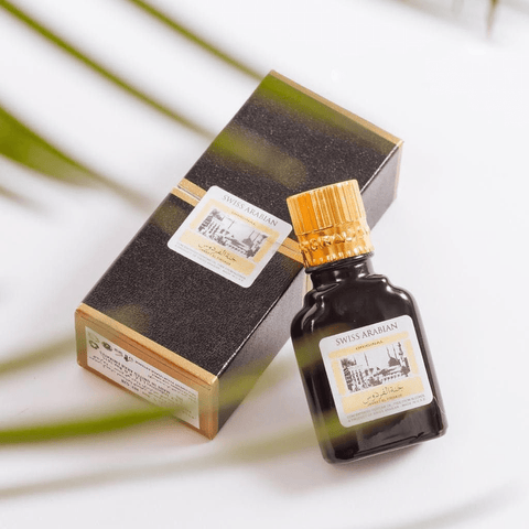 Jannet Ul Firdaus (Black) Perfume Oil - 9 ML (0.3 oz) by Swiss Arabian - Intense oud