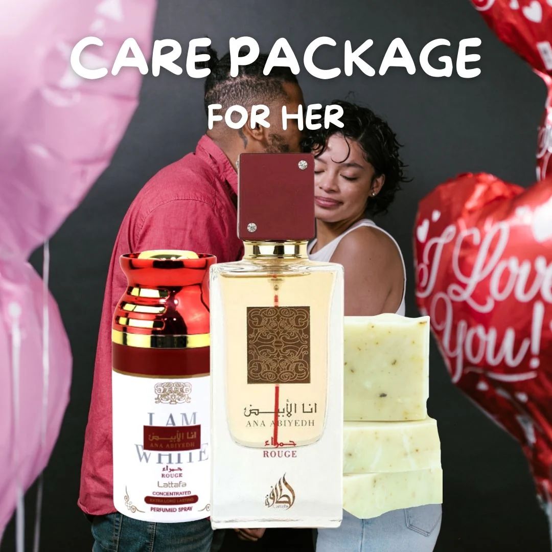 Care Package Her-Ana Abiyedh EDP & DEO, Rose-Hip Soap - Intense Oud