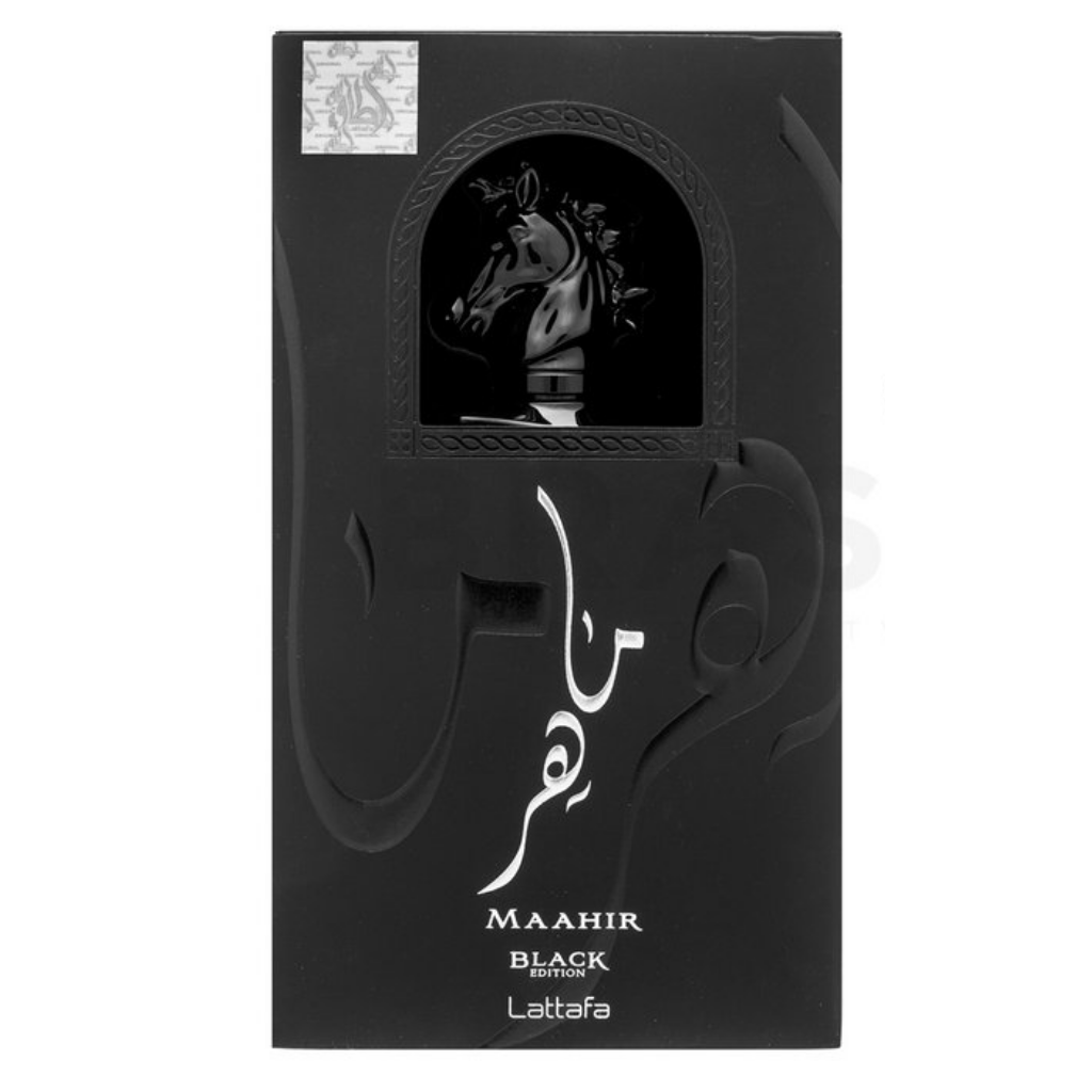 Maahir Black Edition EDP - 100ML(3.4 oz) by Lattafa - Intense oud