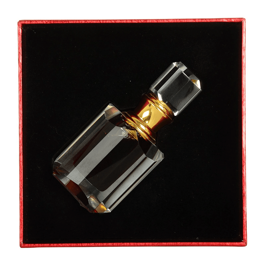 Swiss Arabian Dehn El Ood Mubarak perfume oil in 6ml bottle, concentrated CPO with rich, aromatic scent and elegant packaging.