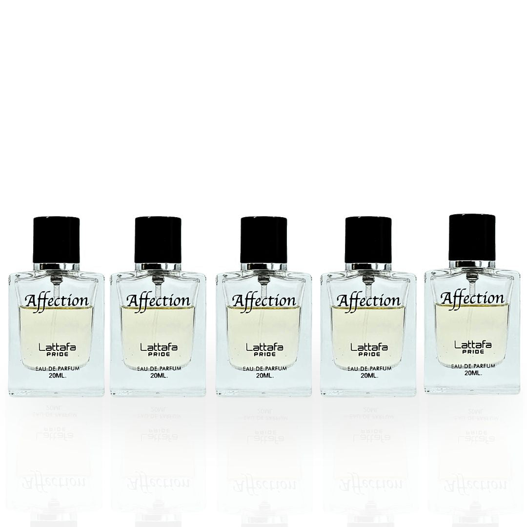 Affection EDP 20ML (0.6 OZ) By Lattafa Pride | Travel Size, Fragrance Miniatures. (PACK OF 5) - Intense Oud