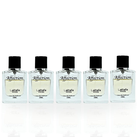 Affection EDP 20ML (0.6 OZ) By Lattafa Pride | Travel Size, Fragrance Miniatures. (PACK OF 5) - Intense Oud