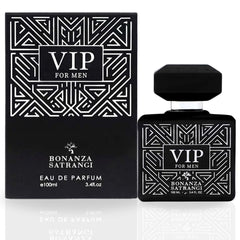 VIP for Men EDP Spray 100ML (3.4OZ) by Bonanza Satrangi | Long Lasting, Refreshing, Floral, Oudy, Musky, Luxurious Fragrances. - Intense Oud
