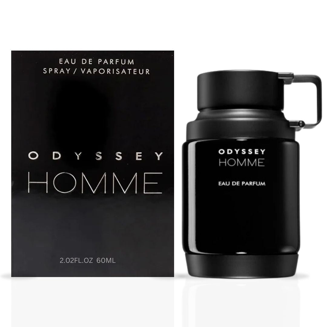 Odyssey Homme Black EDP Spray 60ML (2.02 OZ) by Armaf | A Luxurious, Creamy Blend Of Vanilla, Spices, And Sensual Florals. - Intense Oud
