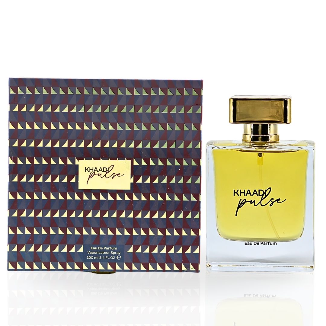 Pulse EDP Spray 100ML (3.4 OZ) by Khaadi | Long Lasting, Warm Woody, Spicy, Bold & Luxurious Scents. - Intense Oud