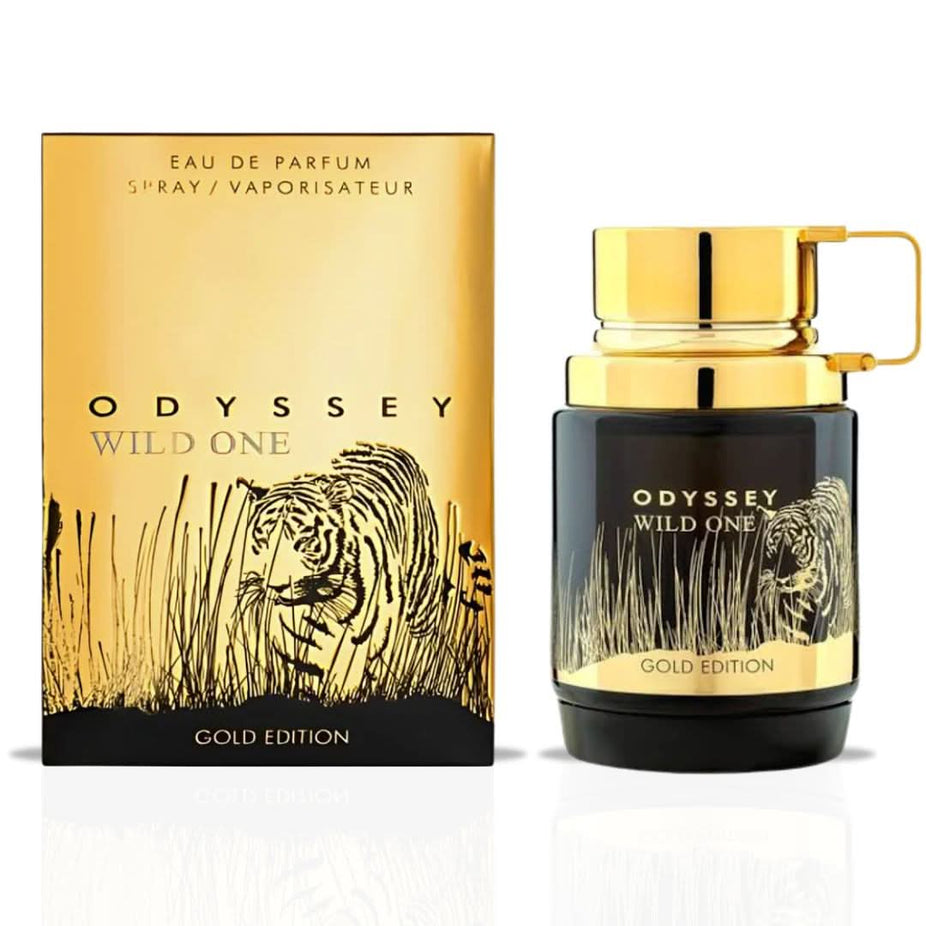 Odyssey Wild One Pour Homme Eau de Parfum spray by Armaf, 60ml bottle with sleek design and black cap.