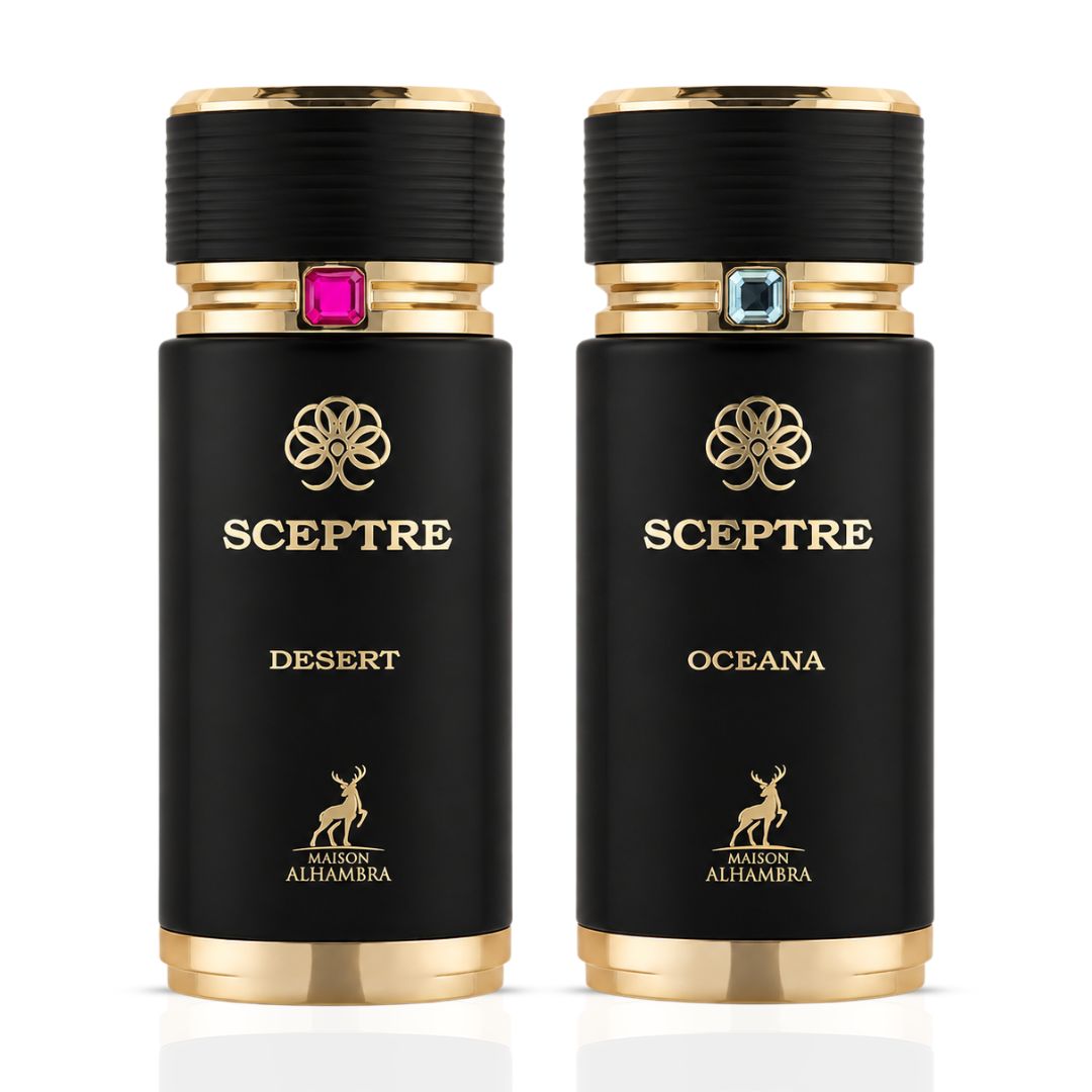Sceptre Desert & Oceana Eau de Parfum Sprays 100ml (3.4 oz) by Maison Alhambra (Bundle)
