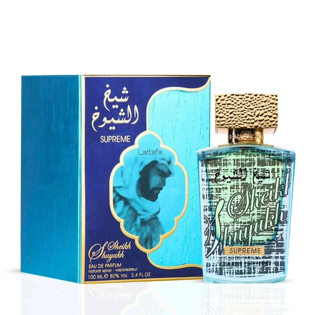 Sheikh Al Shuyukh Supreme Eau de Parfum Spray 100ml (3.4 oz) by Lattafa - Intense Oud