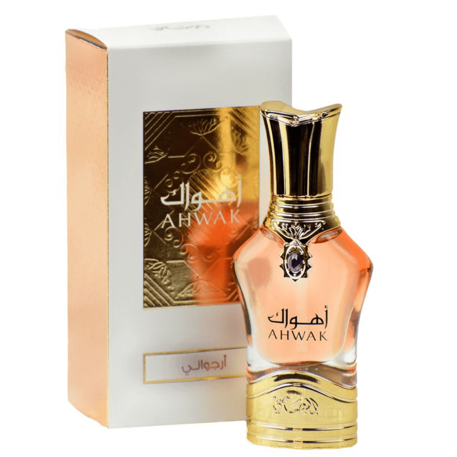 Rasasi Ahwak CPO Collection perfume oils in Fayrozy, Asfar, and Arujuwani bottles with elegant packaging and vibrant colors.