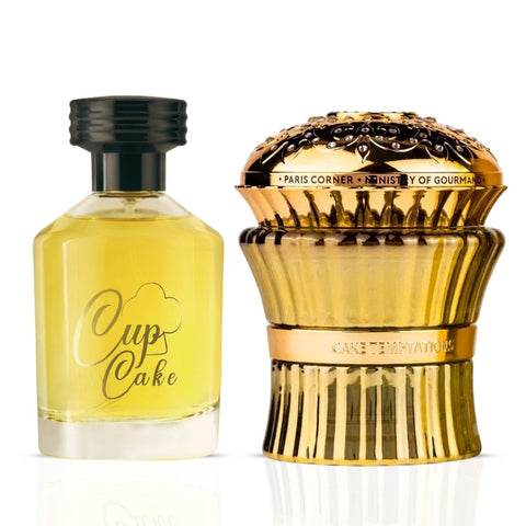 Cupcake by Al Rehab & Cake Temptations by Paris Corner Eau de Parfum Sprays 100ml (3.4 oz) (Bundle)
