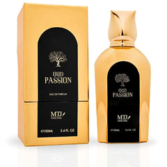 Oud Passion EDP Spray 100ML (3.4 OZ) by MTJ | Long Lasting, Floral, Soft Spicy, Warm Woody, Unisex Scent. - Intense Oud