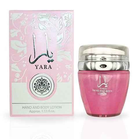 YARA Hand & Body Lotion 45ML (1.53 OZ) By Ard Al Zaafaran | Ultra Moisturizing, Skin-Nourishing, Replenishes Dry Skin, Sweet Fragrance. - Intense Oud
