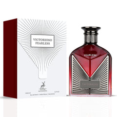 Victorioso Fearless Eau De Parfum Spray 100ML (3.4 OZ) by Maison Alhambra | A Warm, Spicy Blend of Fruit, Florals, and Woods for Cozy Elegance. - Intense Oud
