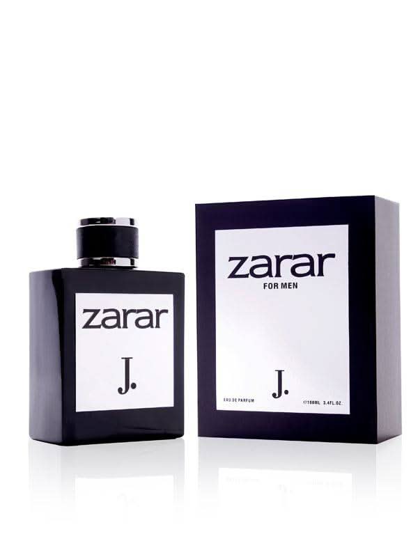 Junaid Jamshed Zarar Men Eau De Parfum 100ml bottle with sleek design and elegant packaging.