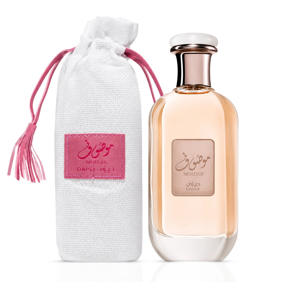 Mousuf Daisy Eau de Parfum spray by Ard Al Zaafaran, 100ml bottle, elegant design with floral-inspired packaging.