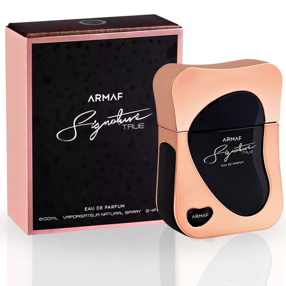 Armaf Signature True Eau De Parfum spray 100ML bottle, elegant fragrance with luxurious and iconic scent profile.