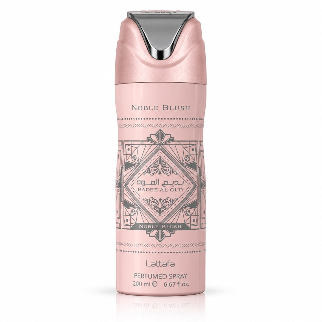Bad'ee Al Oud Noble Blush Deodorant Spray 200ml (6.8 oz) by Lattafa