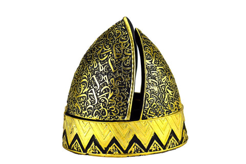 Calligraphy Arched Beehive Dome Style Closed Incense Bakhoor Burner - Black - Intense oud