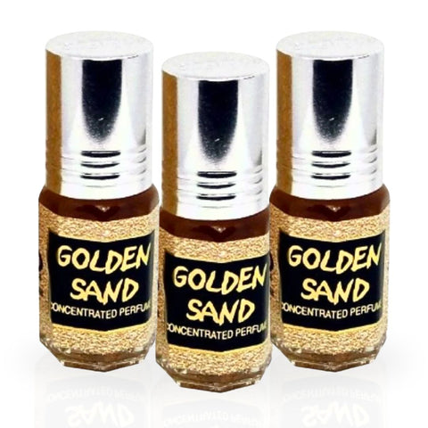 Golden Sand 3ml Perfume Oil by Al Rehab (PACK OF 3) - Intense Oud