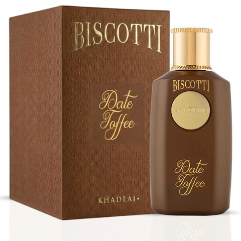 Biscotti Date Toffee Eau de Parfum Spray 100ml (3.4 oz) by Khadlaj - Intense Oud